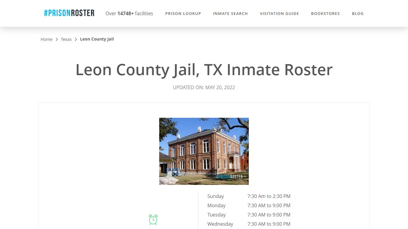 Leon County Jail, TX Inmate Roster